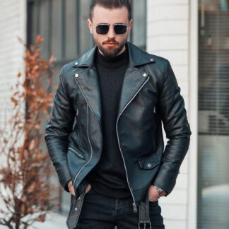 Handmade Men's Leather Jacket